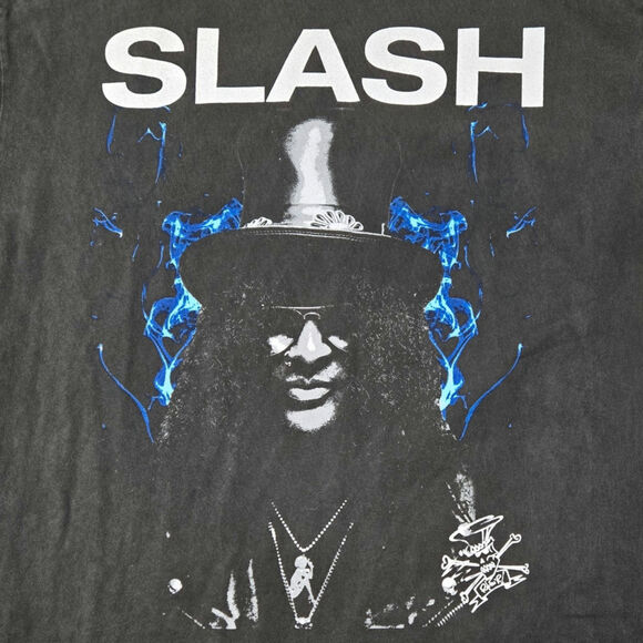 NWT Slash Men's Tshirt Charcoal Guns N' Roses Graphic Rock Snakepit size Large - Picture 1 of 4